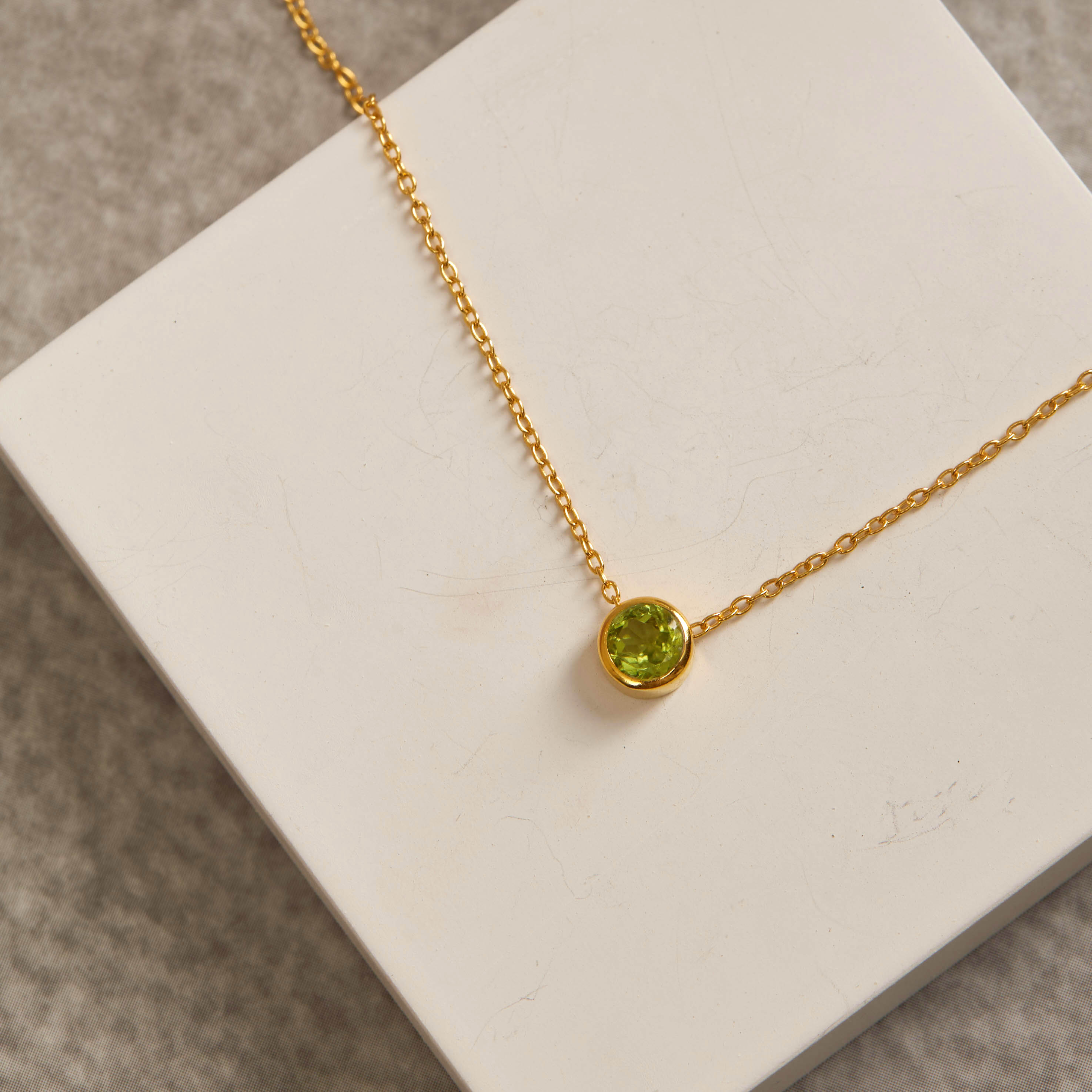 Radiant Verse — Peridot Necklace