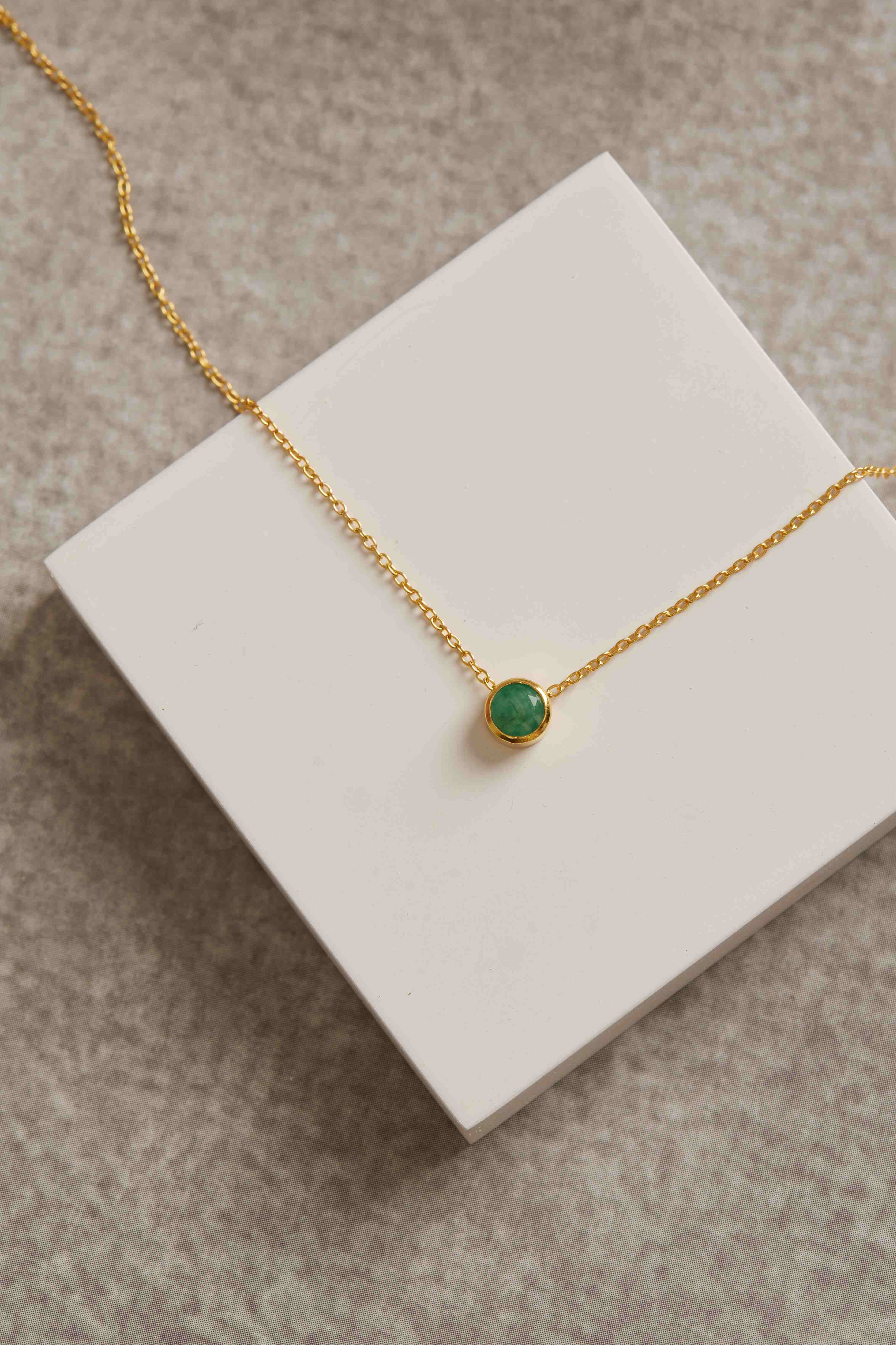 Grounded Verse — Emerald Necklace