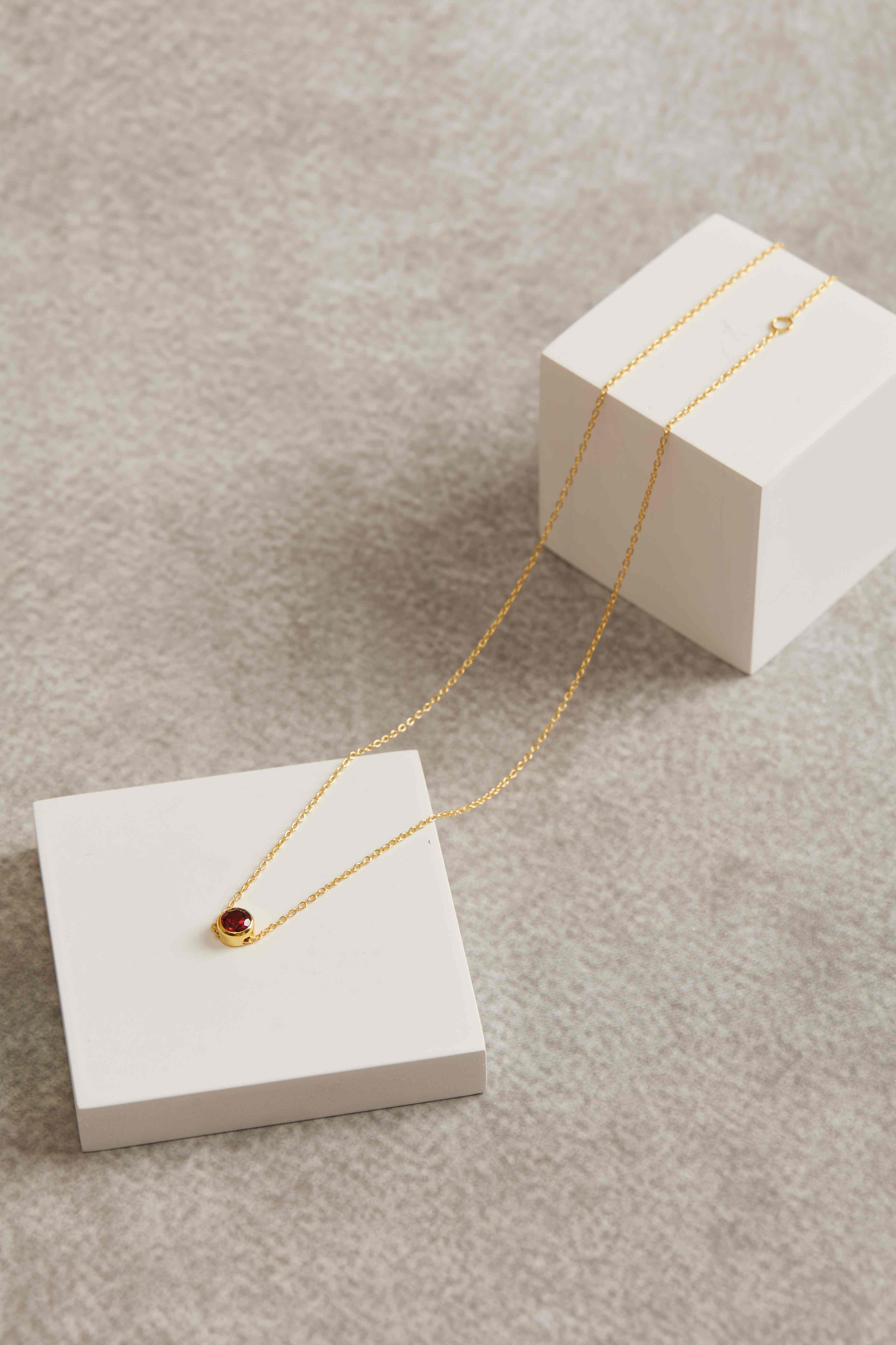 Ode to Fire — Garnet Necklace