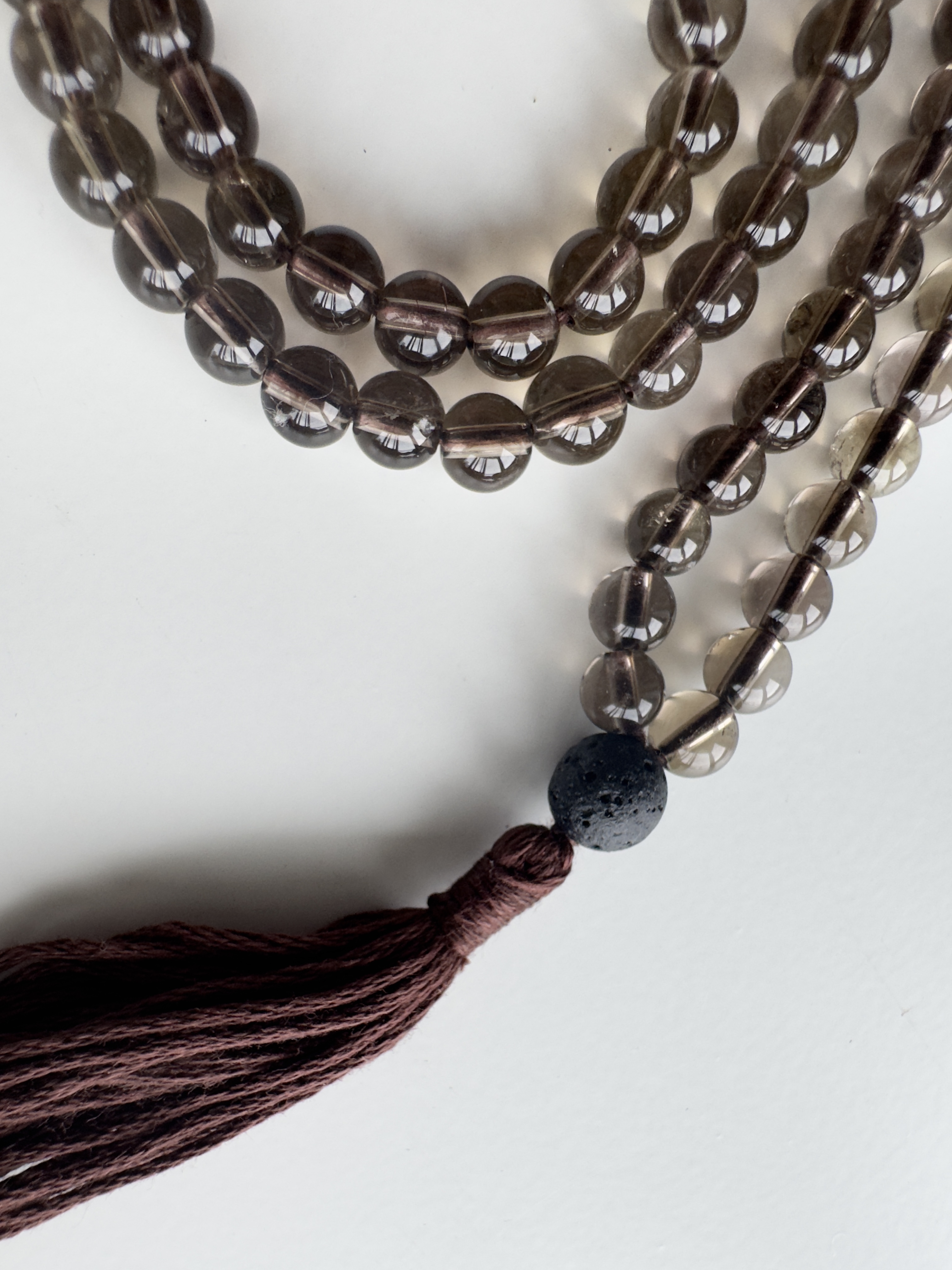 Rooted Verse — Smoky Quartz Mala
